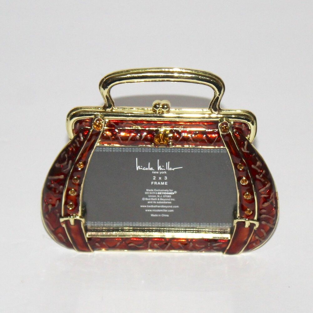 Nicole Miller Photo Frame Purse Handbag 2 x 3 Bed Bath & Beyond fashion